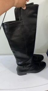 Stivali da equitazione Coach donna Emmie in pelle nera 10B - Foto 1 di 16