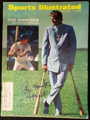 Ken Harrelson Boston Red Sox Signed Sports Illustrated Magazine JSA Authentic - Image 1 of 2