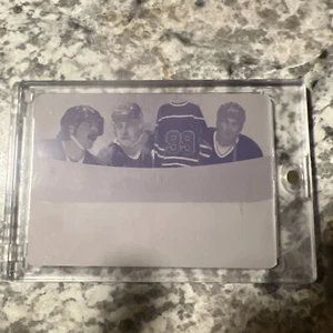 Wayne Gretzky,michel Goulet, Peter Stastny, Denis Savers Printing Plate - Picture 1 of 2