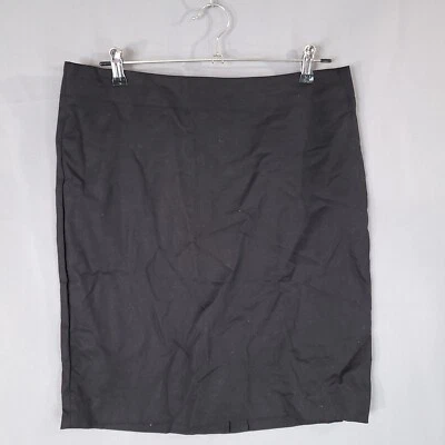 Falda para mujer Rafaella recta y lápiz espalda abertura y cremallera negra talla 10 Foto 1 de 4