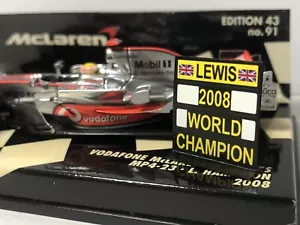 Pitboard 1:43/1:18 (Pizarra F1) / Lewis Hamilton (McLaren) 2008 World Champion - Foto 1 di 13