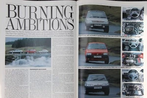 Original 1991 Autocar extract Group Test ROVER 218 v PEUGEOT 309 v FIAT TIPO 1.9 - Picture 1 of 2