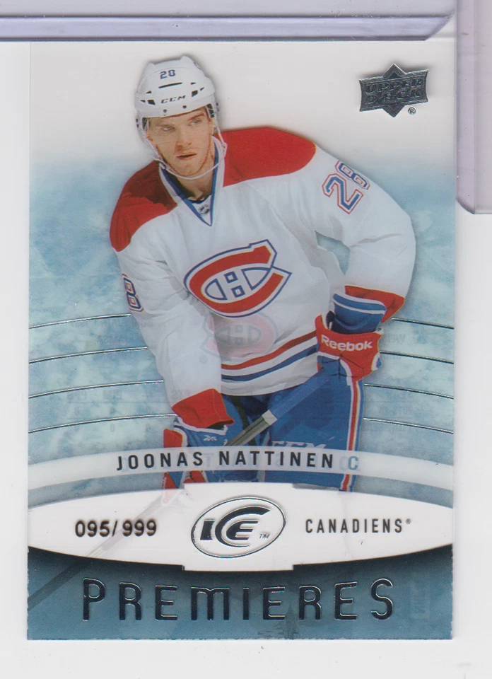 Joonas Nattinen Canadiens 2014-15 Upper Deck Premieres 95/999 #89 122622AZCD39 - Image 1 of 2