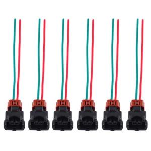 6x Fit Nissan 300ZX Z31 N/A Turbo 1984-87 Fuel Injector Connector Wiring Harness - Picture 1 of 10