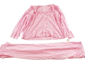 Vintage Gilead Pajamas Womens 40 1960’s Pink Set Top Bottoms Pants Sleep Clothes - Picture 1 of 8