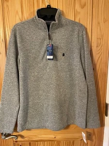 Men's Izod Gray Long Sleeve Sweater - Sz S - Picture 1 of 2