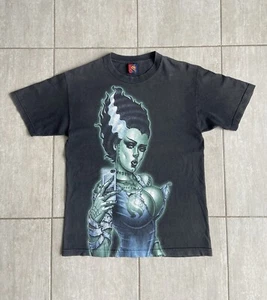 Abel Collection T Shirt Size M USA Made Double Sided Graphic Top Vintage Y2K - Picture 1 of 13