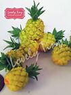 10 Pcs.Loose Miniature Pineapple, Ananas Dollhouse Miniatures Fruits