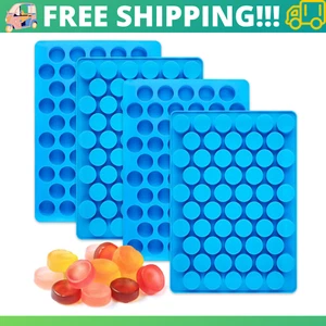 Round Candy Molds Silicone Molds for Hard Candy Gummy Caramels Chocolate - Picture 1 of 8