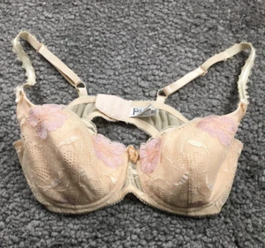 Felina Lingerie Womens Bra Sz 34D Pastel Floral Lace Trim Adjustable Strap NWOT - Picture 1 of 10