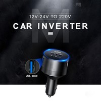 Car Power Inverter 12V/24V to 220V Converter Cigarette Lighter Charger pro