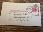 Antique Postal Card Maryland Asylum Feeble Minded Director Early 1900’s Posted