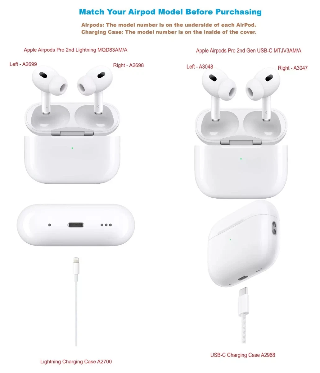 H*J様 airpods pro 2 A2698 と2699 Apple AirPod Pro Gen 2 - Left or Right- Models 2699/2698 Grade B +