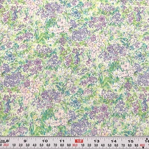 Flowers by Hoffman Fabrics Cotton Remnant 12" x 41" - Picture 1 of 2