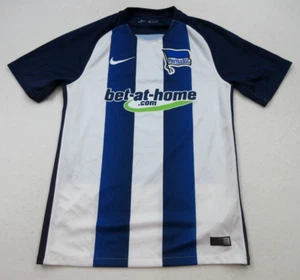 Hertha Berlin Nike Jersey Mens Small Blue White BSC Soccer Kit Top 2016 2017 - Picture 1 of 15