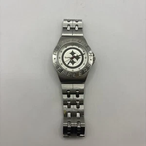 Pittsburgh Steelers NFL Team Men's Stainless-Steel Silver, Illuminating Dial - Picture 1 of 10