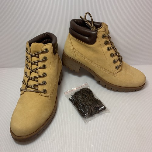 ALDO Scarpe stivaletti in vera pelle (stile Timberland) marrone chiaro donna taglia 9 5