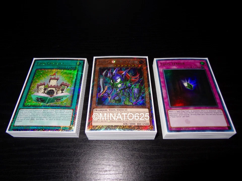 Yugioh Complete Toon Deck! Black Luster Soldier Kingdom Red-Eyes Bookmark Table - Image 1 of 3