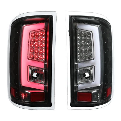 LED Tube Tail Lights Brake Lamps DOT For GMC Sierra 1500 2500HD 3500HD 2014-2018 - Image 1 of 4