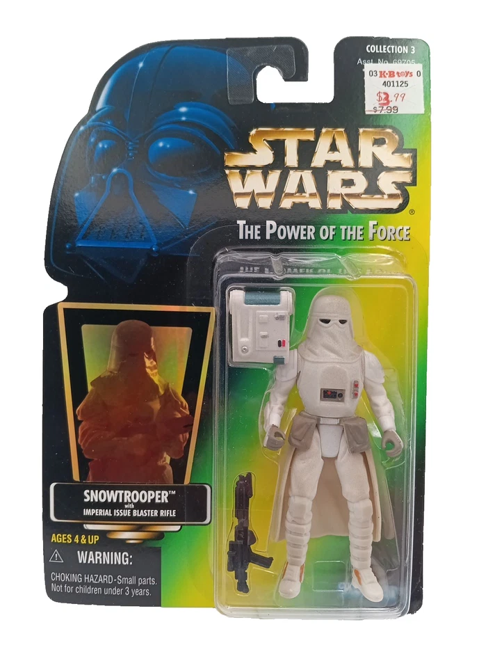 Kenner Star Wars Power of The Force Potf2 Green Card Hologram Snowtrooper 1997
