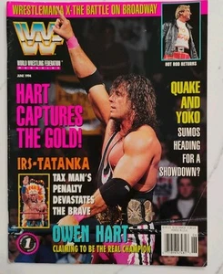 WWF Magazine April 1995 Bret Hart Hot Rod Roddy Piper Tatanka WCW WWE Wrestling - Picture 1 of 4