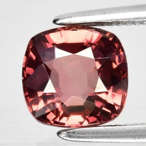 💎 1.10ct 6x6mm VS Cushion Natural Orangish Pink Spinel - Myanmar Gem - Picture 1 of 4