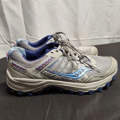 Zapatillas de trail running Saucony Grid Excursion TR 12 gris azul para mujer talla 8,5  Foto 1 de 4