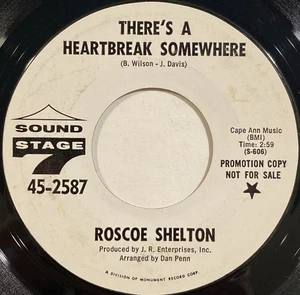 Roscoe Shelton – There's A Heartbreak Somewhere – Sound Stage 7 – 1967 45 RPM 7" - Bild 1 von 4