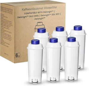 6 x Mutital Kaffeevollautomat Wasserfilter Ersatz Kompatibel Delonghi #Y69-572 - Picture 1 of 4