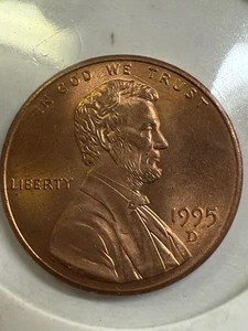 1995 D Lincoln Penny, P518 - Picture 1 of 2