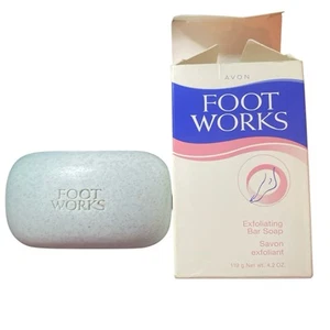 Avon Foot Works Exfoliating Bar Soap Full Size 4.2 oz- Pumice Pedi Peel - Picture 1 of 3