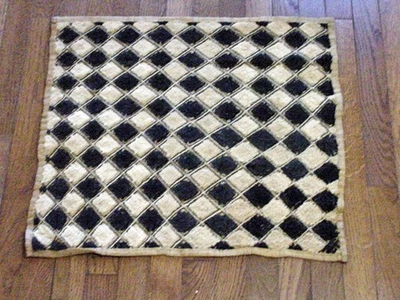 Tela Cuban arte africano vintage hecha a mano, tela Zaire Congo (RDC). Tapiz #309 Foto 1 de 2