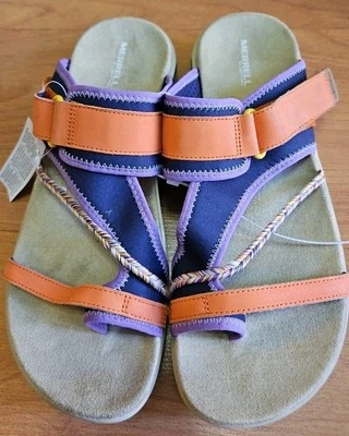 Sandalias Merrell para mujer 11 District Wrap Web Slide Slip Dewberry MODELO DE EXHIBICIÓN  Foto 1 de 4