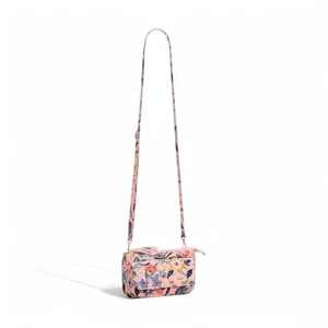 Vera Bradley Paradise Coral Slim Crossbody RFID Wallet Floral Purse Organizer - Picture 1 of 10