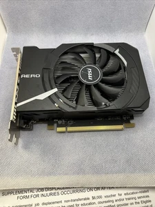 MSI Radeon RX 550 4GB GDDR5 PCI E x16 Video Card RX 550 AERO ITX 4G OC - Picture 1 of 11