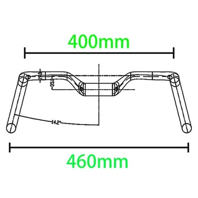Carbon Fiber Rise Bar Cyclocross Gravel Bike Drop Bar Road Bike Handlebar 31.8mm - Image 1 of 4