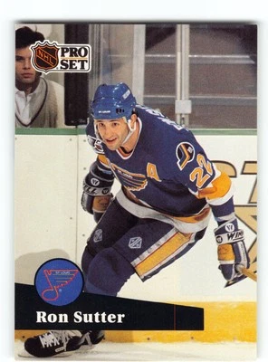 Ron Sutter 1991 St. Louis Blues Card - Image 1 of 2