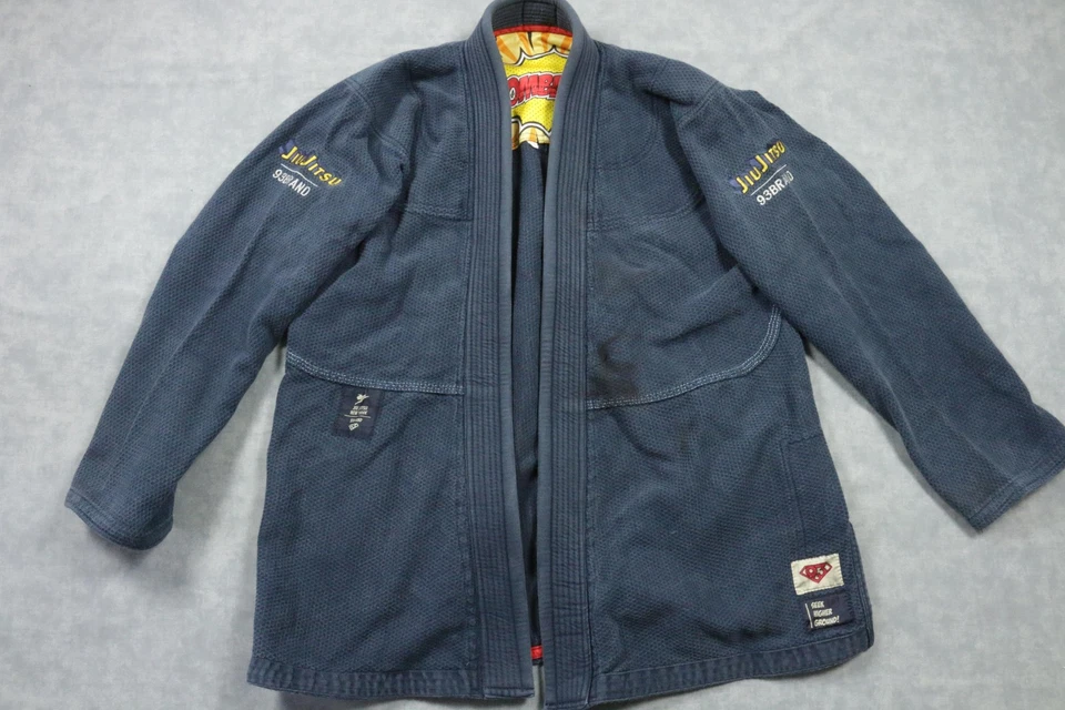 Chaqueta 93brand BJJ Jiu Jitsu Gi A2 Azul Tejido Waffle Combate Combate Comic Forro Foto 1 de 4