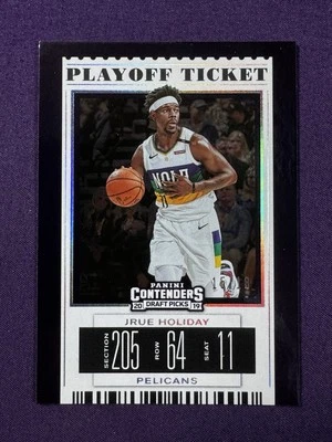 2019 Contenders Draft Picks Jrue Holiday Playoff Ticket /18 - Image 1 of 3