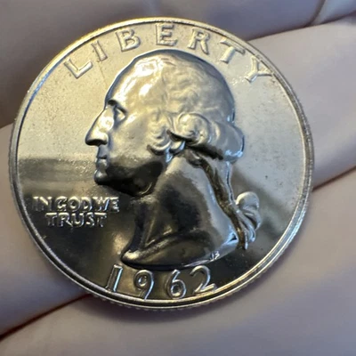 1962 Washington Quarter, Silver Uncirculated A4  - Image 1 of 4