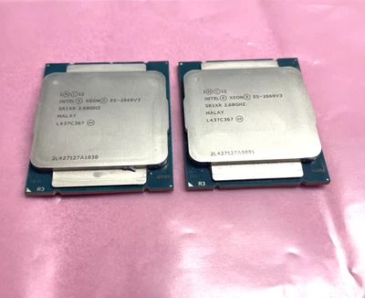 LOTE DE 2- SR1XR Intel Xeon E5-2660 V3 2,60 GHz Servidor CPU Procesador Foto 1 de 3