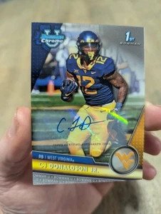 CJ Donaldson Jr 2023 Bowman Chrome U Bowman 1st Auto #156 Ohio State - Picture 1 of 8