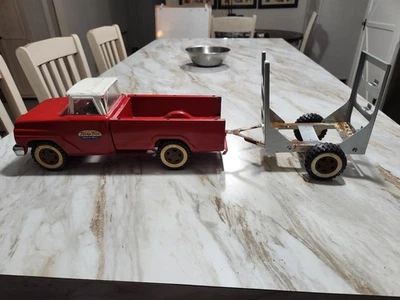 Tonka Pickup With Marine Service Trailer - Image 1 of 4