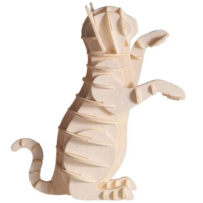 Fridolin 11636 modello di carta 3D - gatto bianco - Immagine 1 di 3
