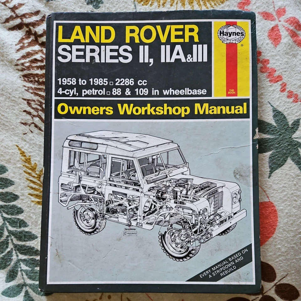 Land Rover Workshop Repair Manual Haynes Series 2 2A and 3 years 1958 - 1978 - Image 1 of 4