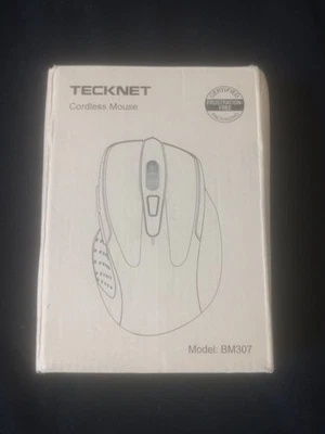 TECKNET BM307 Cordless Bluetooth Wireless Optical Mouse Grey - Image 1 of 4