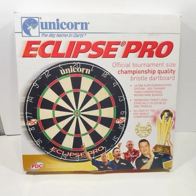Unicorn Eclipse Pro Dart Board with Ultra Slim Segmentation - 30% Thinner Sealed - Image 1 of 4