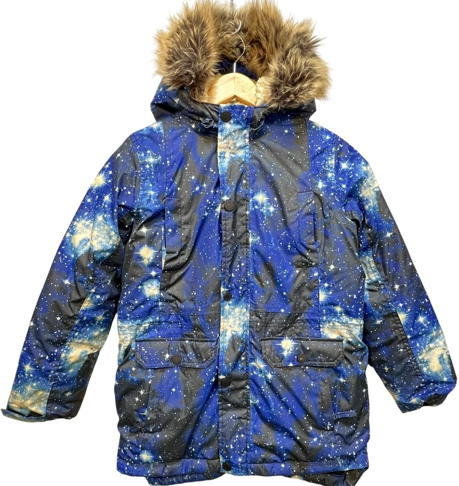 Parka de plumón de invierno impermeable Lands' End Expedition para niños talla L 10-12 azul Galax Foto 1 de 4