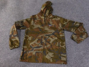 Giacca Patagonia uomo piccola mimetica marrone con cappuccio zip intera giacca a vento cappotto outdoor - Foto 1 di 16