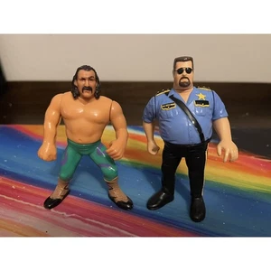 Vintage WWF WWE Jake The Snake Roberts Big Boss Man figures 1990s Hasbro - Picture 1 of 13
